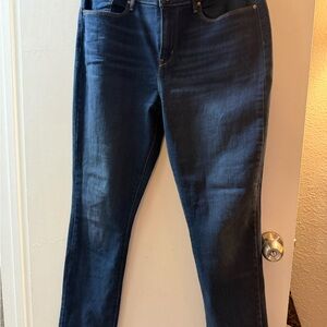 Signature by Levi Strauss Dark Blue Straight Leg Jeans